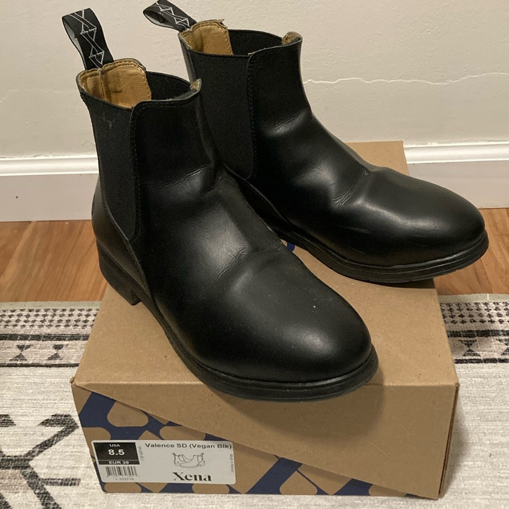 Xena Black Vegan Ankle Boots